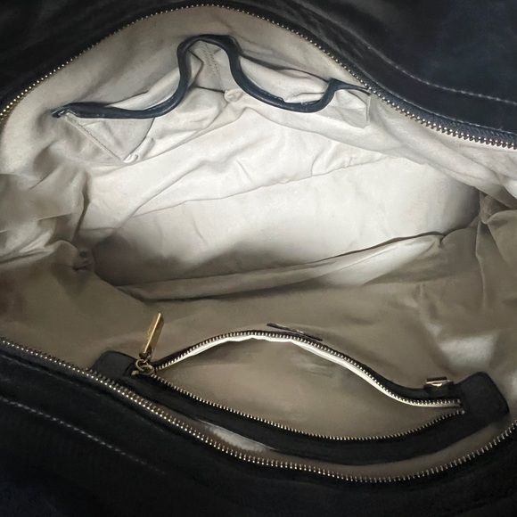 Tory Burch large stitch T tote black - Picture 7 of 9